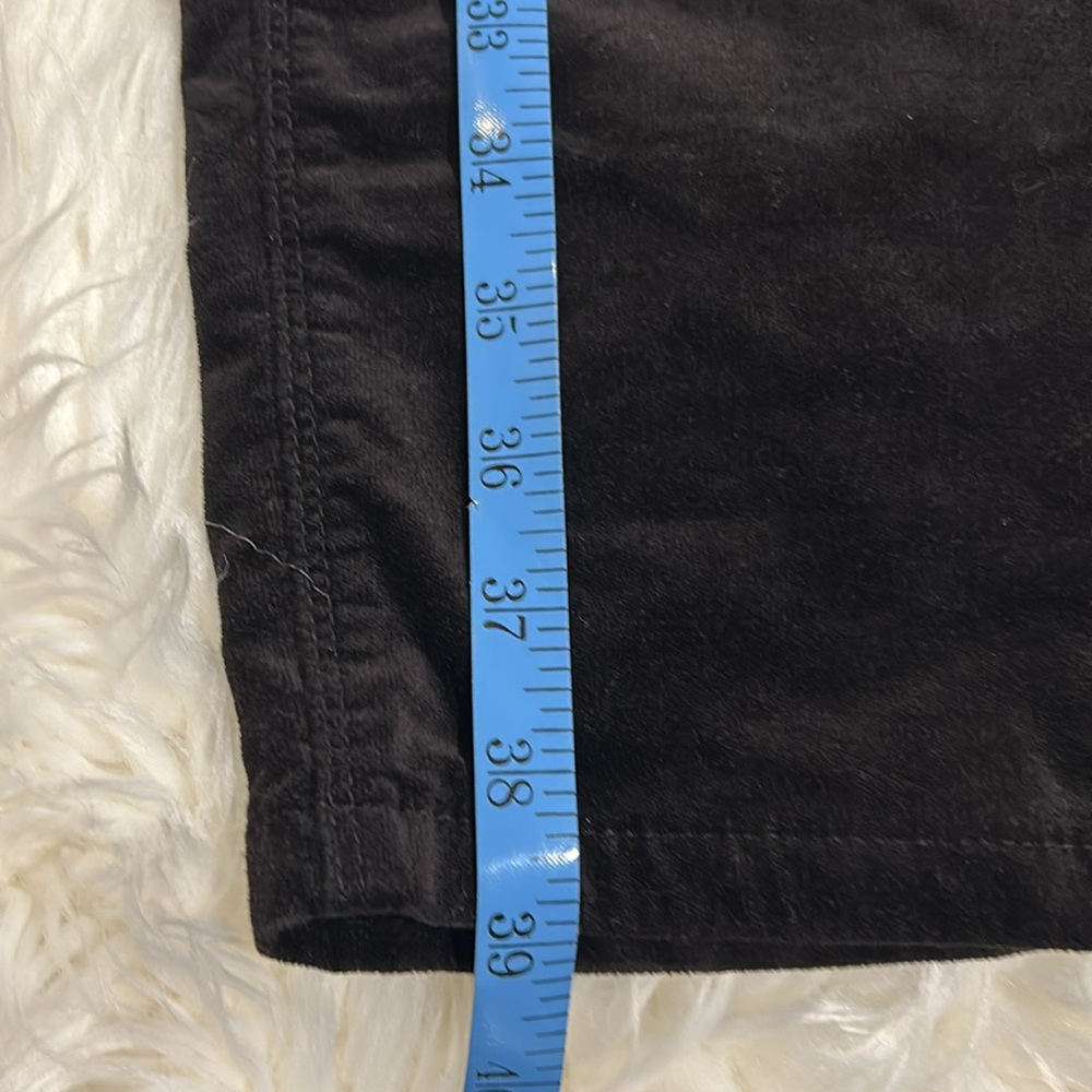 NWOT WHBM Women’s Black Velvet Jeans with Zipper Detail at Ankle Size 10 Regular - Picture 9 of 9